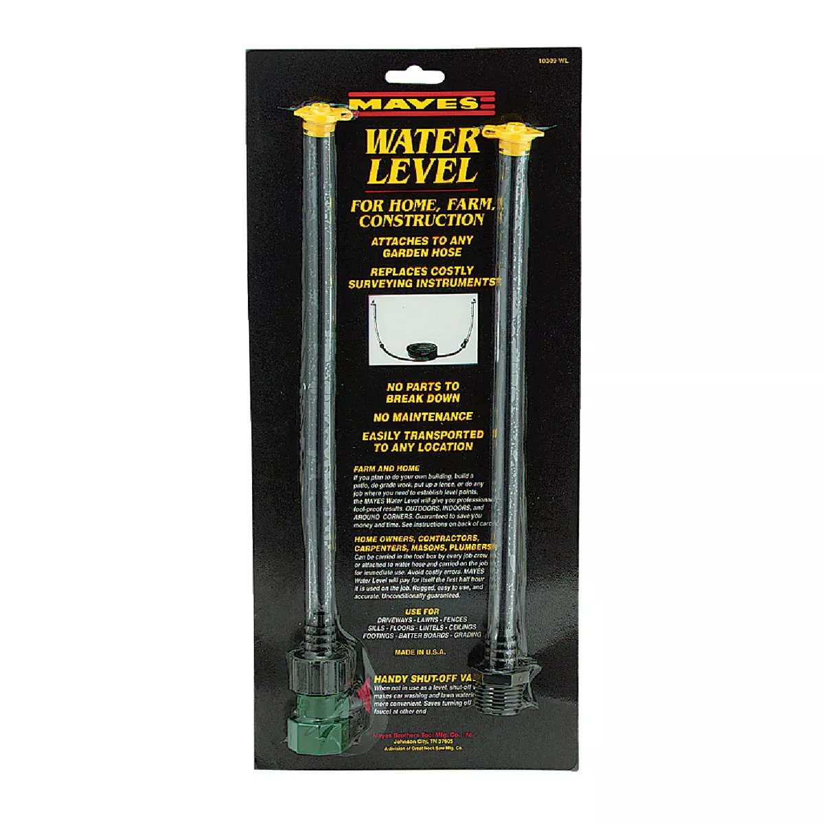 Mayes Manual Water Level