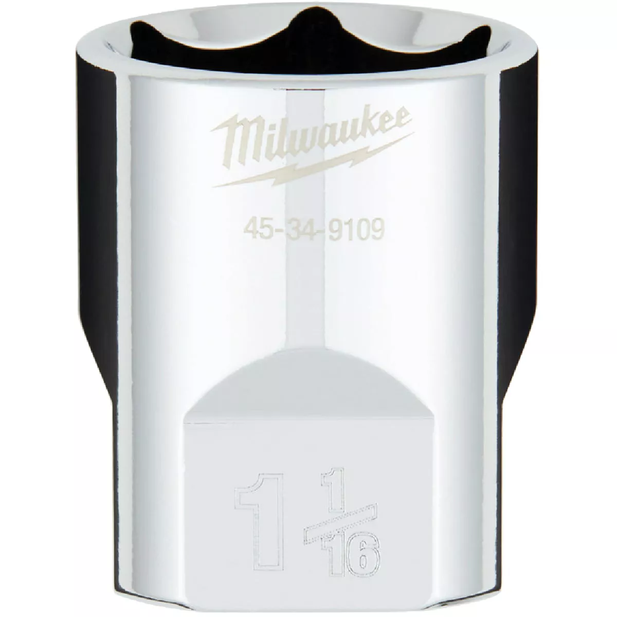 Milwaukee 1/2 In. Drive 1-1/16 In. 6-Point Shallow Standard Socket with FOUR FLAT Sides