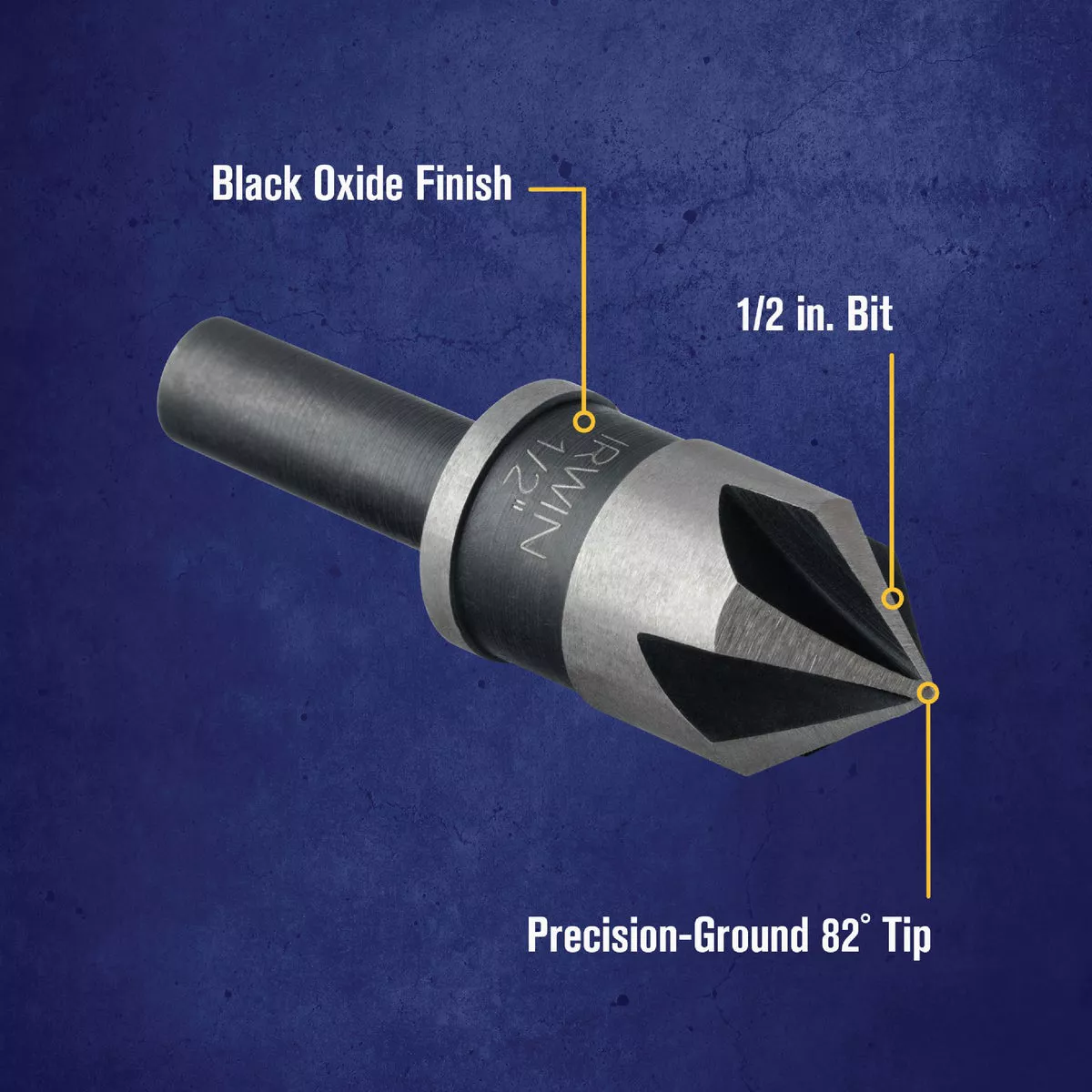Irwin 1/2 In. Round Most Machineable Metals Countersink - photo 3