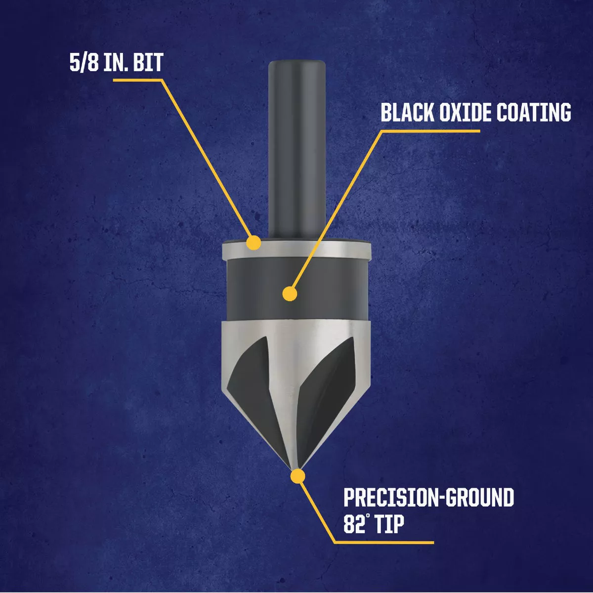 Irwin 5/8 In. Round Most Machineable Metals Countersink - photo 2