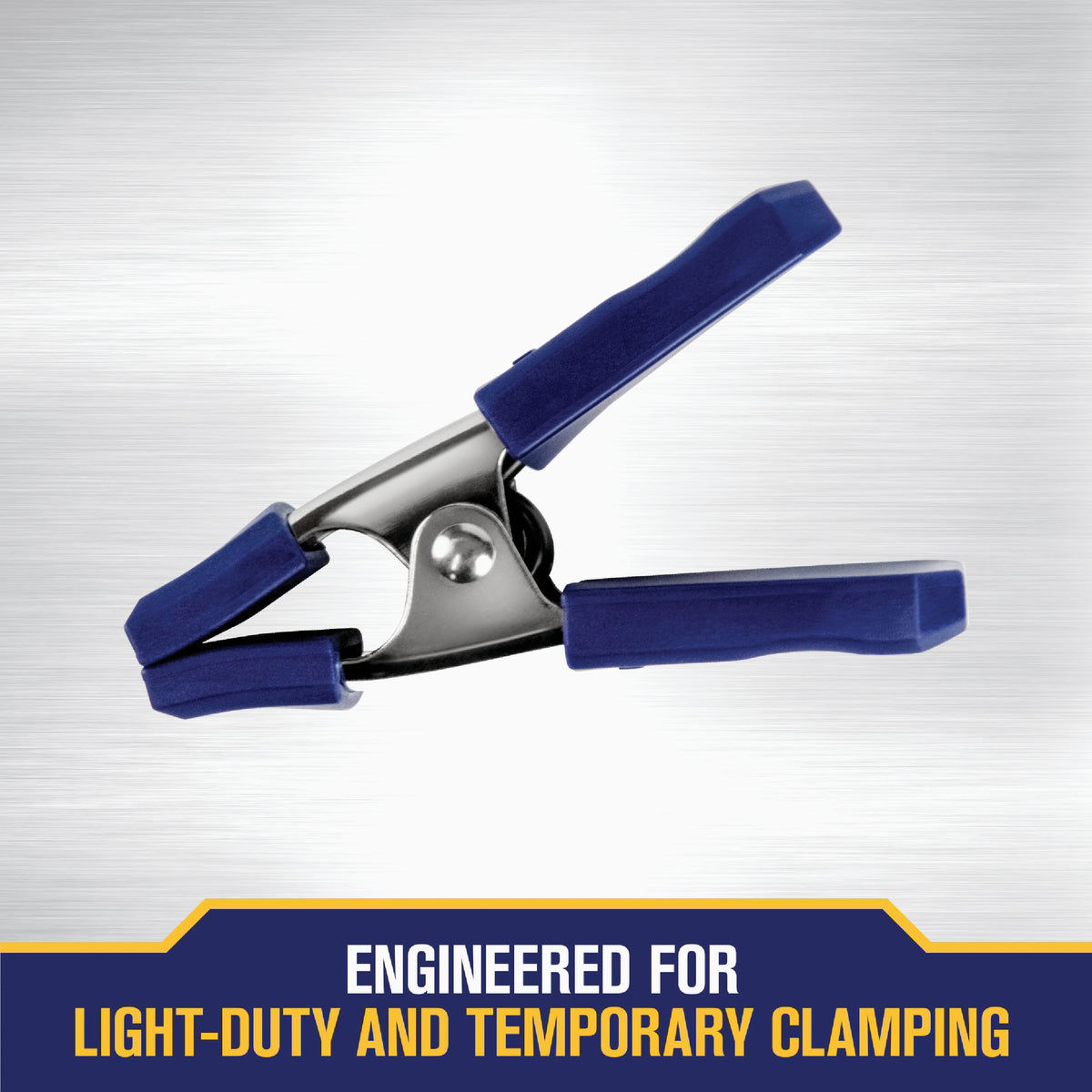 IRWIN Tools QUICK-GRIP 1-Inch Metal Spring Clamp (222601) – Blue, Pack Of 1
