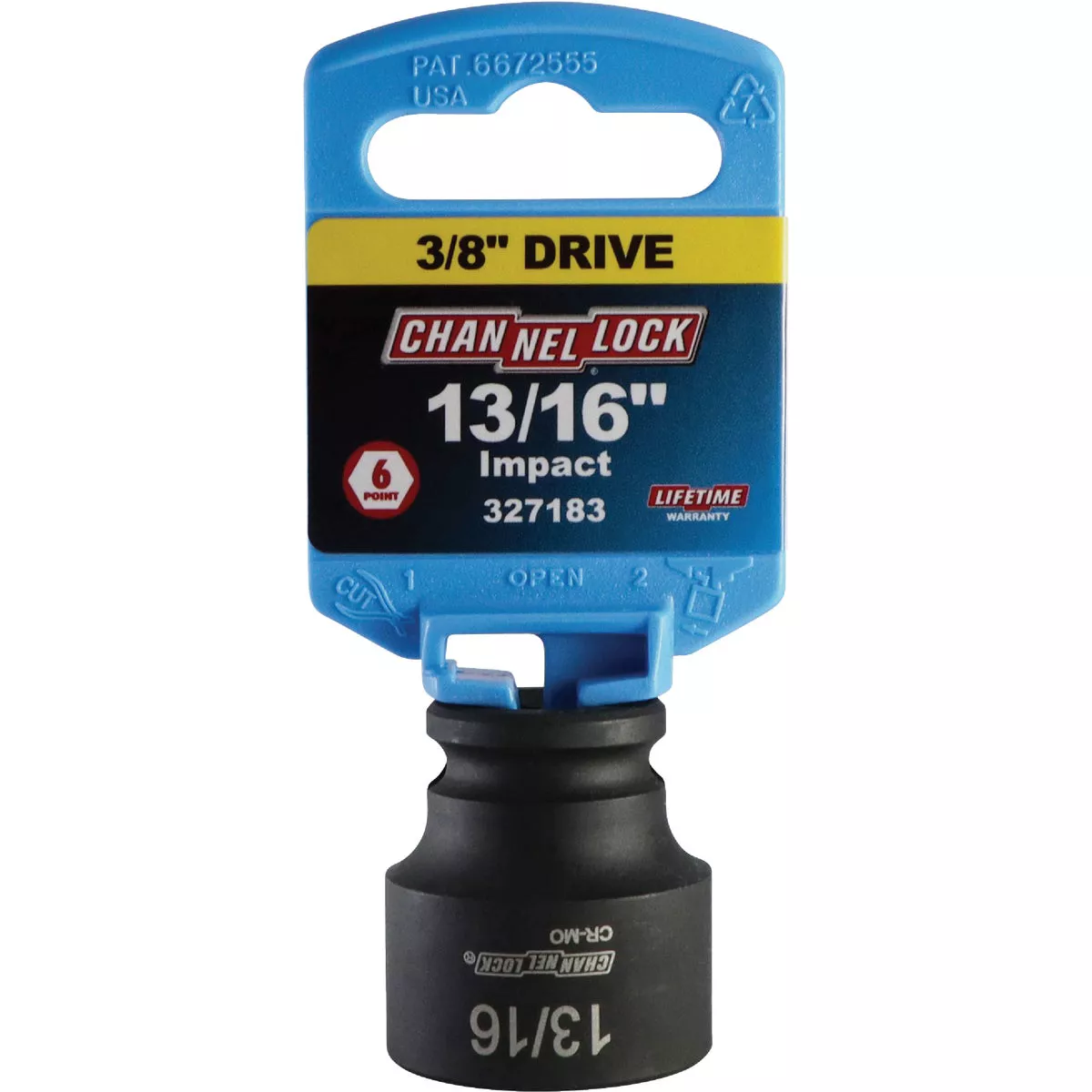 Channellock 3/8 In. Drive 13/16 In. 6-Point Shallow Standard Impact Socket - photo 2