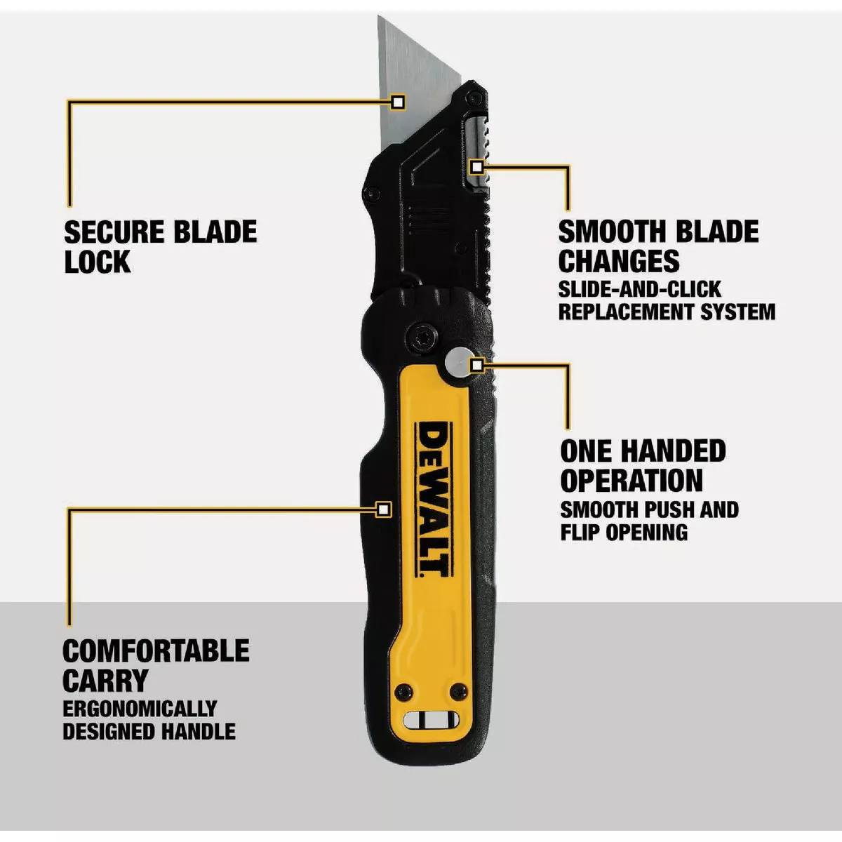 DEWALT Push & Flip Folding Utility Knife - photo 2