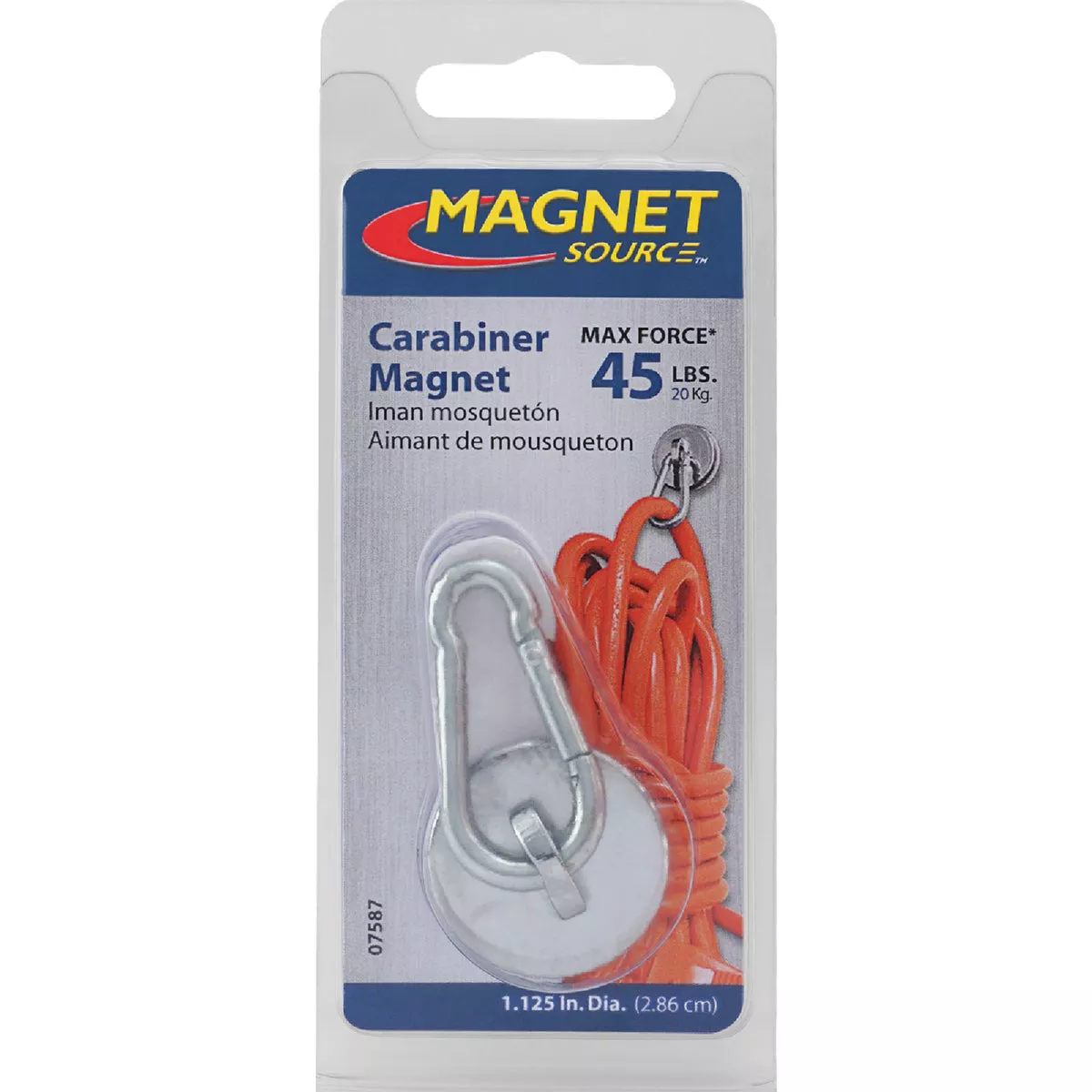 MagnetSource Neodymium 45 Lb. Capacity Carabiner Magnet Hook - photo 6