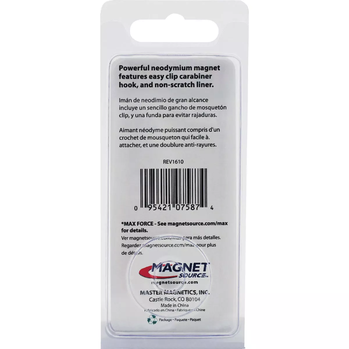 MagnetSource Neodymium 45 Lb. Capacity Carabiner Magnet Hook - photo 9