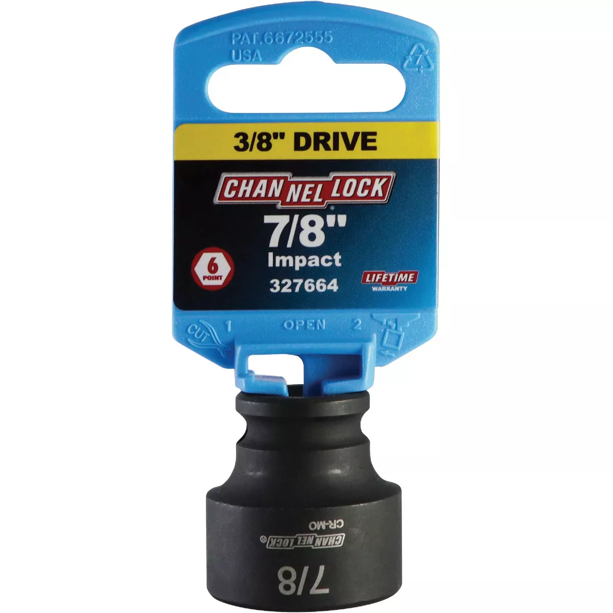 Channellock 3/8 In. Drive 7/8 In. 6-Point Shallow Standard Impact Socket - photo 2