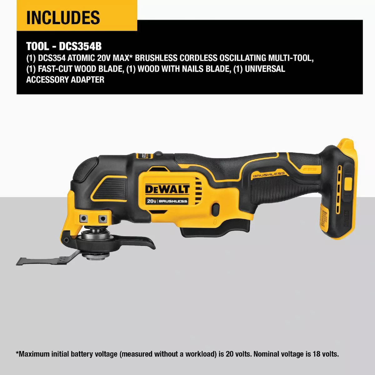 DEWALT ATOMIC 20V MAX Brushless Cordless Oscillating Tool (Tool Only) - photo 6