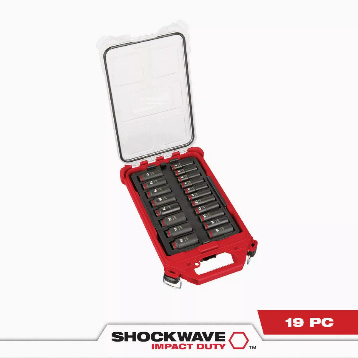 Milwaukee SHOCKWAVE Metric 3/8 In. Drive 6-Point Deep Impact Driver Set with PACKOUT Organizer (19-Piece) - photo 3