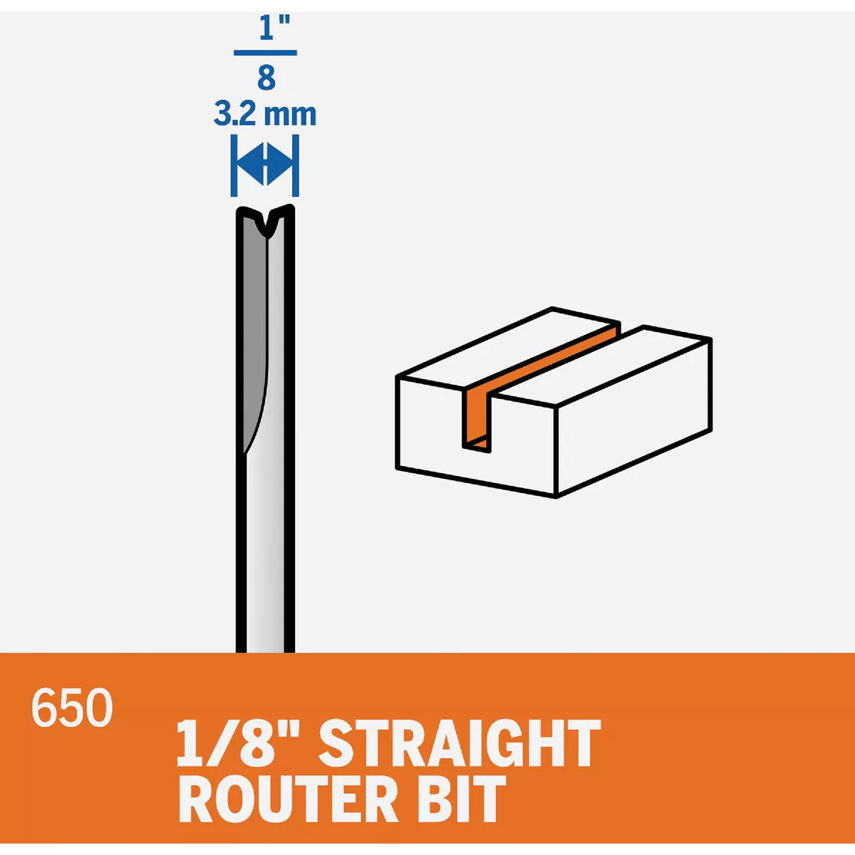 Dremel 1/8 In. Straight Router Bit - photo 3