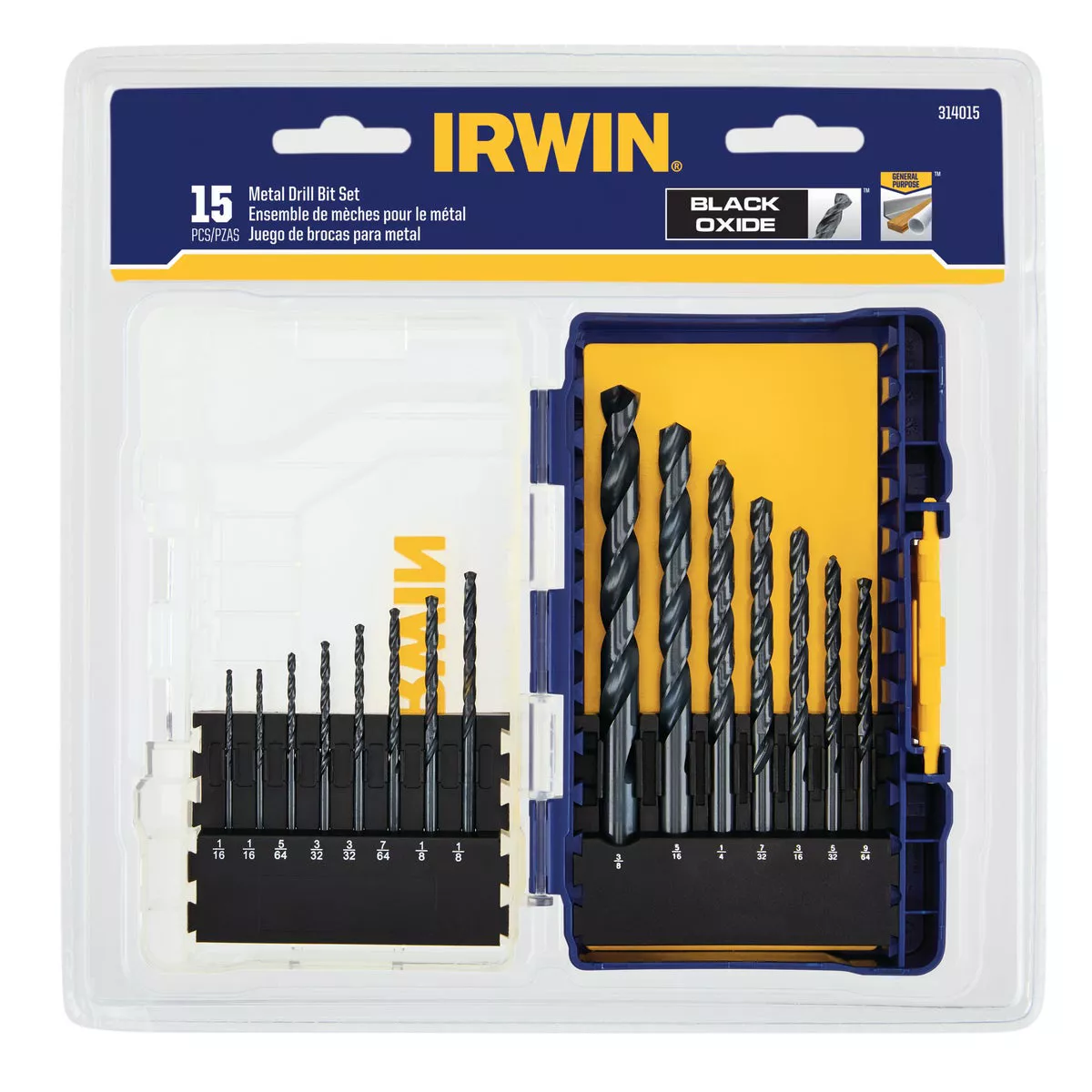 Irwin 15-Piece Black Oxide Drill Bit Set - photo 2