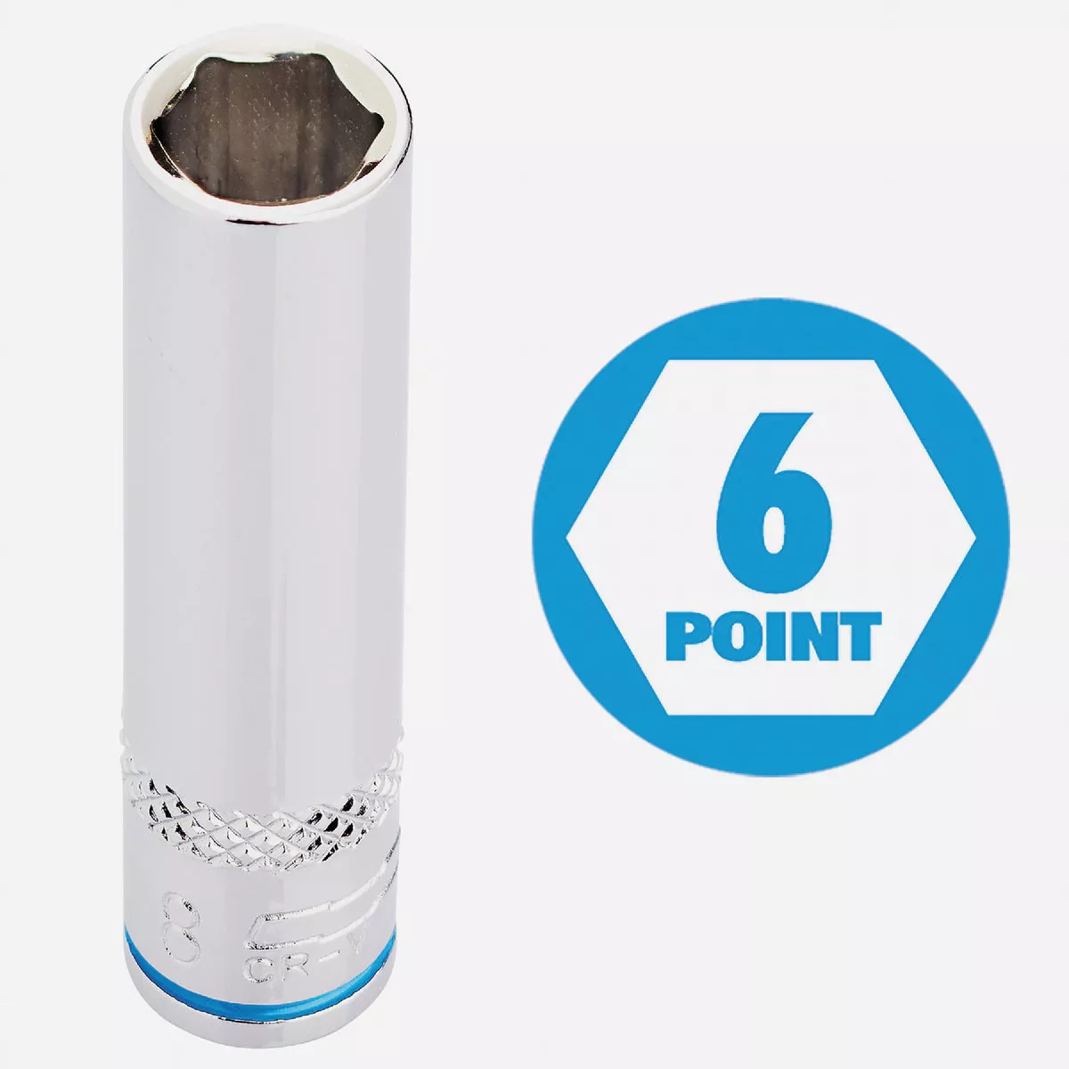 Channellock Metric 1/4 In. Drive 6-Point Deep Socket Set (10-Piece) - photo 3