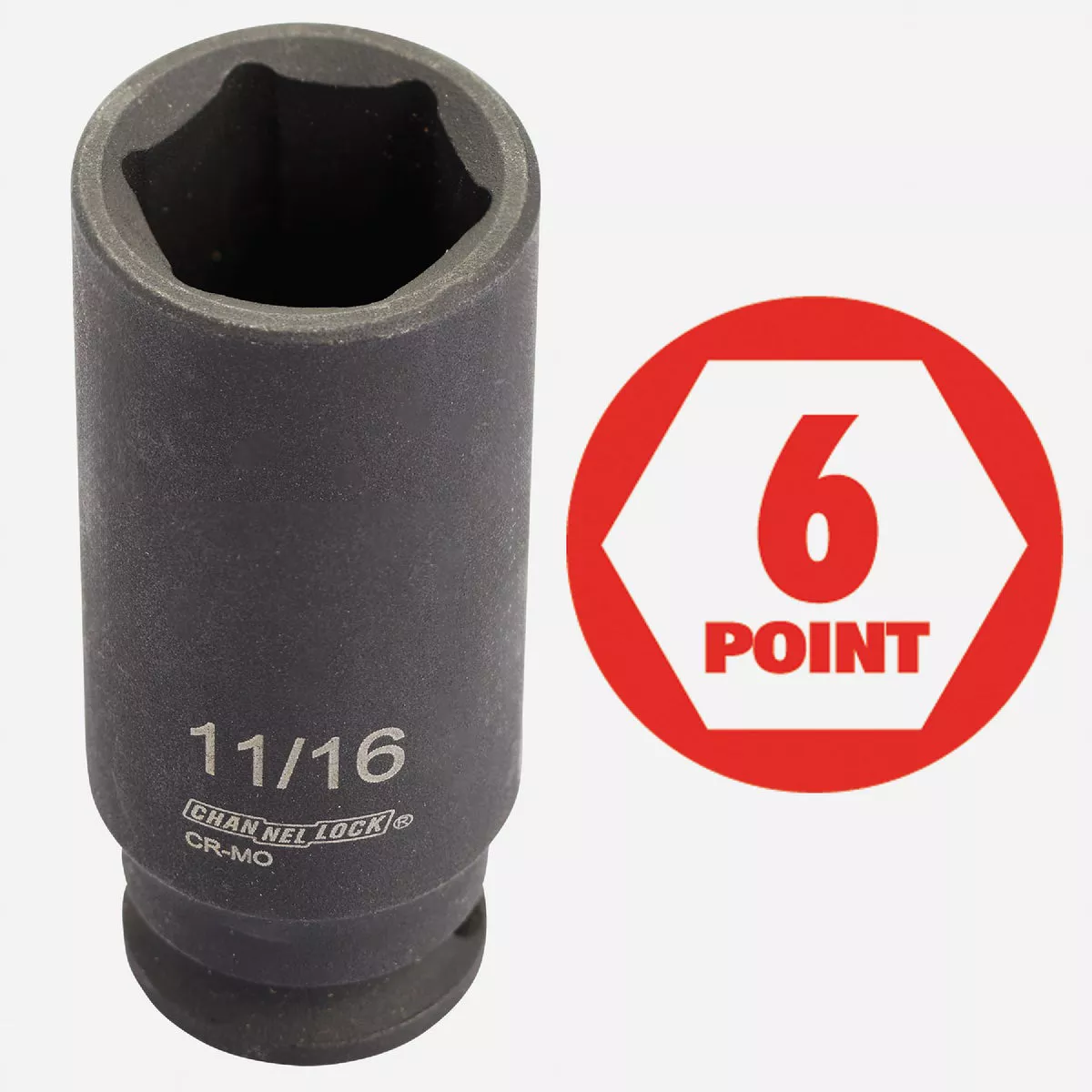 Channellock Standard 1/2 In. Drive 6-Point Deep Impact Driver Set (8-Piece) - photo 4