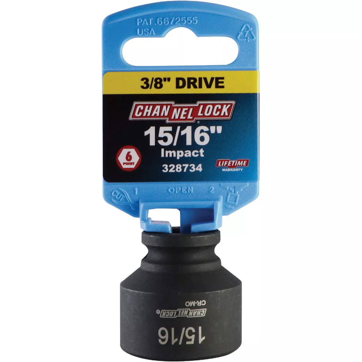 Channellock 3/8 In. Drive 15/16 In. 6-Point Shallow Standard Impact Socket - photo 2