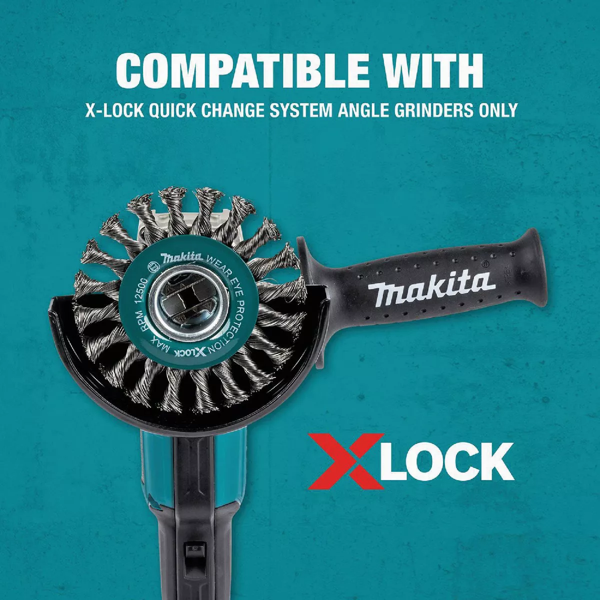 Makita X-LOCK 4-1/2 In. Stringer Bead Twist Stainless Steel Angle Grinder Wire Wheel - photo 6