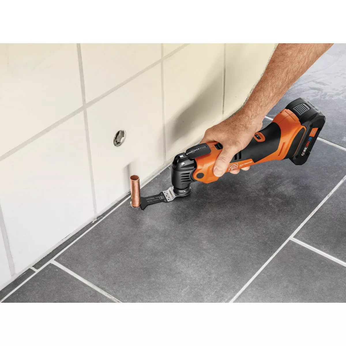 Fein MultiMaster AMM 500 Plus 18V Cordless Oscillating Multi-Tool Kit with 4.0 Ah Battery & Rapid Charger - photo 5