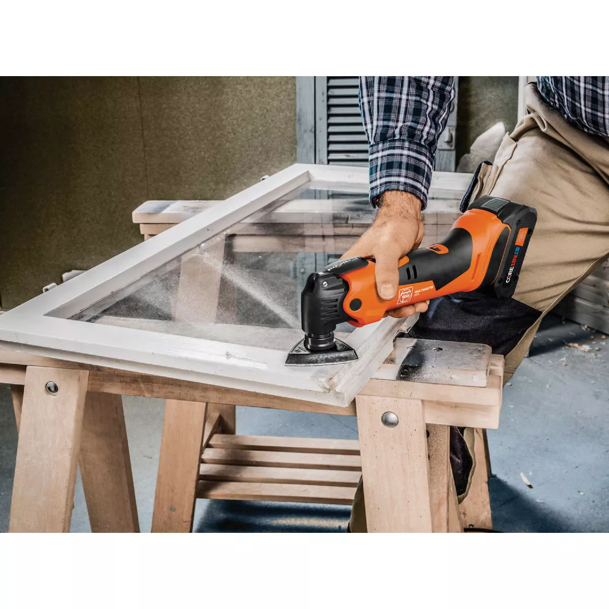 Fein MultiMaster AMM 500 Plus 18V Cordless Oscillating Multi-Tool Kit with 4.0 Ah Battery & Rapid Charger - photo 7