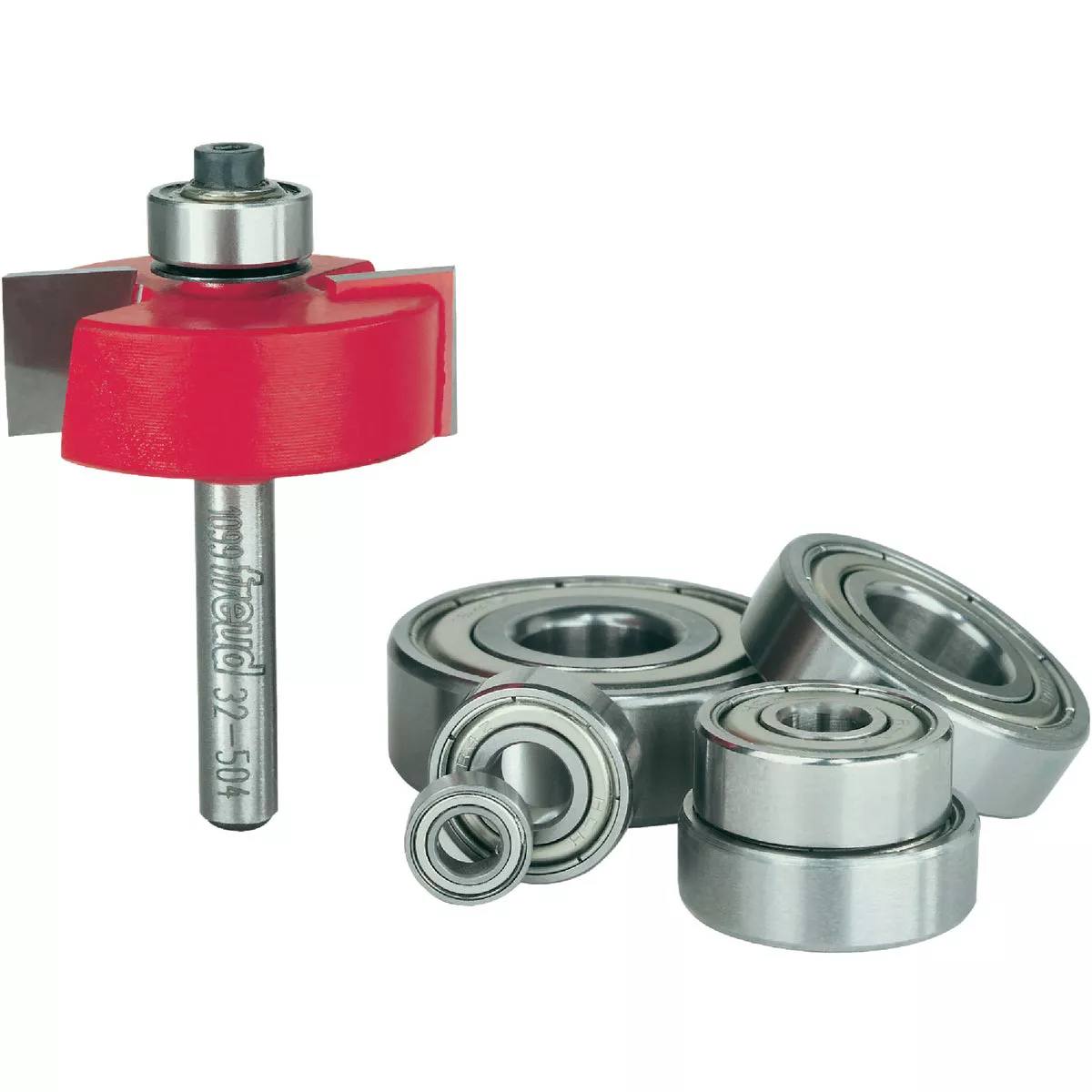 Freud 1/4 In. Shank Rabbeting Router Bit Set with Bearings