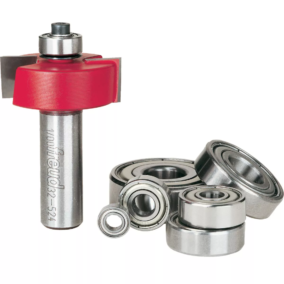 Freud 1/2 In. Shank Rabbeting Router Bit Set with Bearings