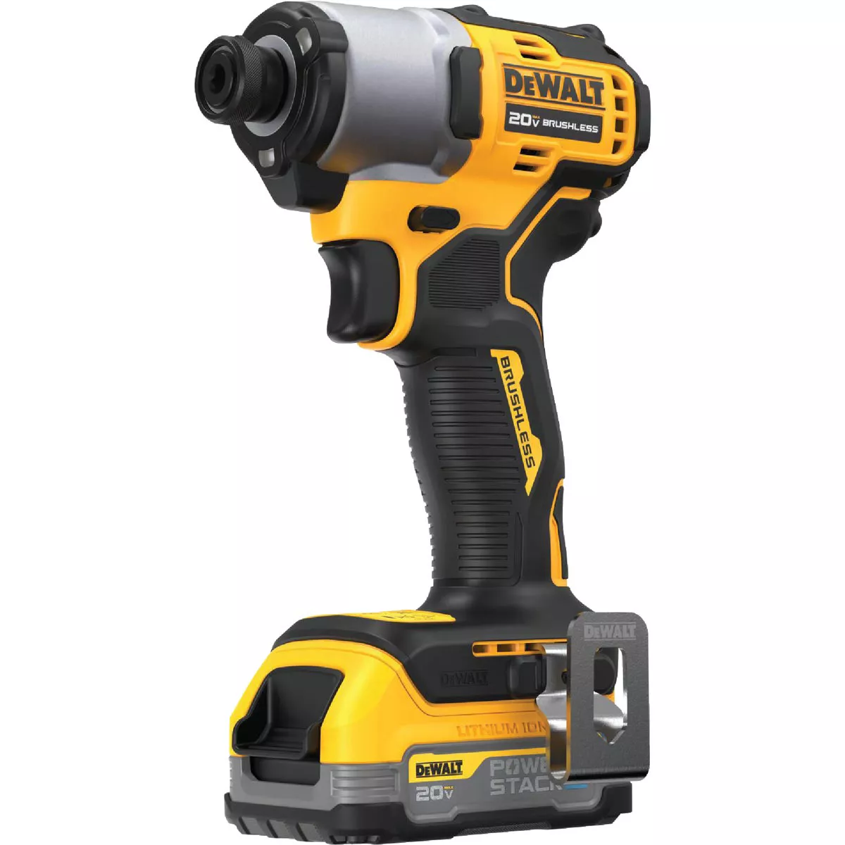 DEWALT 20V MAX Brushless 1/4 In. Hex Compact Cordless Impact Driver Kit with 1.7 Ah POWERSTACK Battery & Charger - photo 3