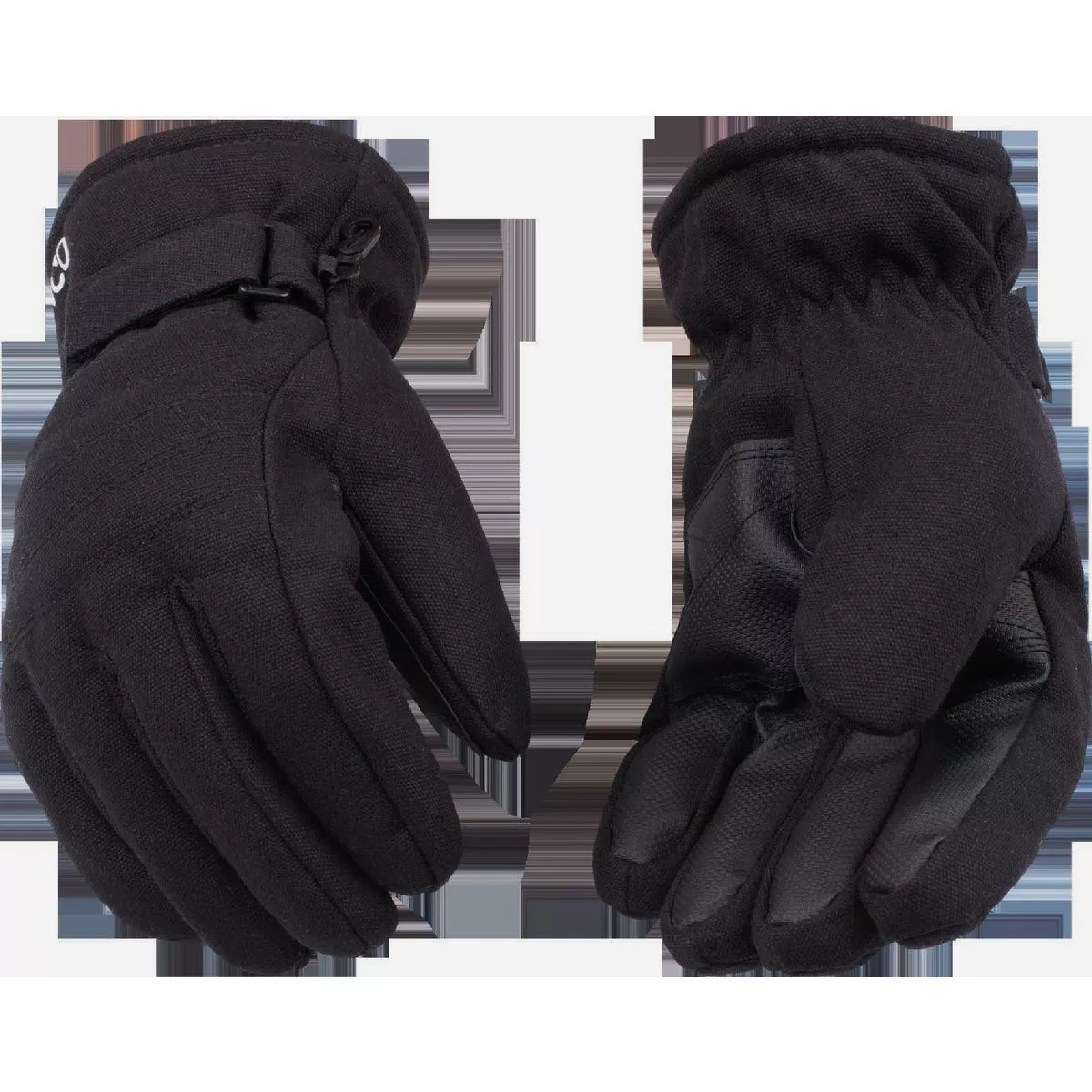 Kinco HydroFlector Men's XL Lined Waterproof Black Duck Ski Glove with Pull-Strap