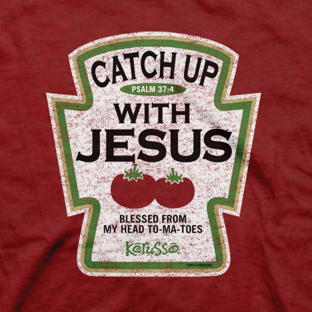 Kerusso Catch Up Large Antique Cherry Red Short Sleeve Shirt