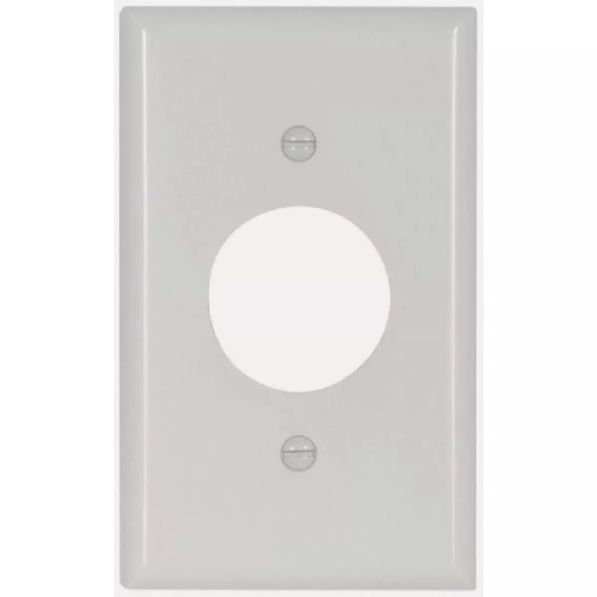 Eaton 1-Gang Thermoset Plastic Single Outlet Wall Plate, White