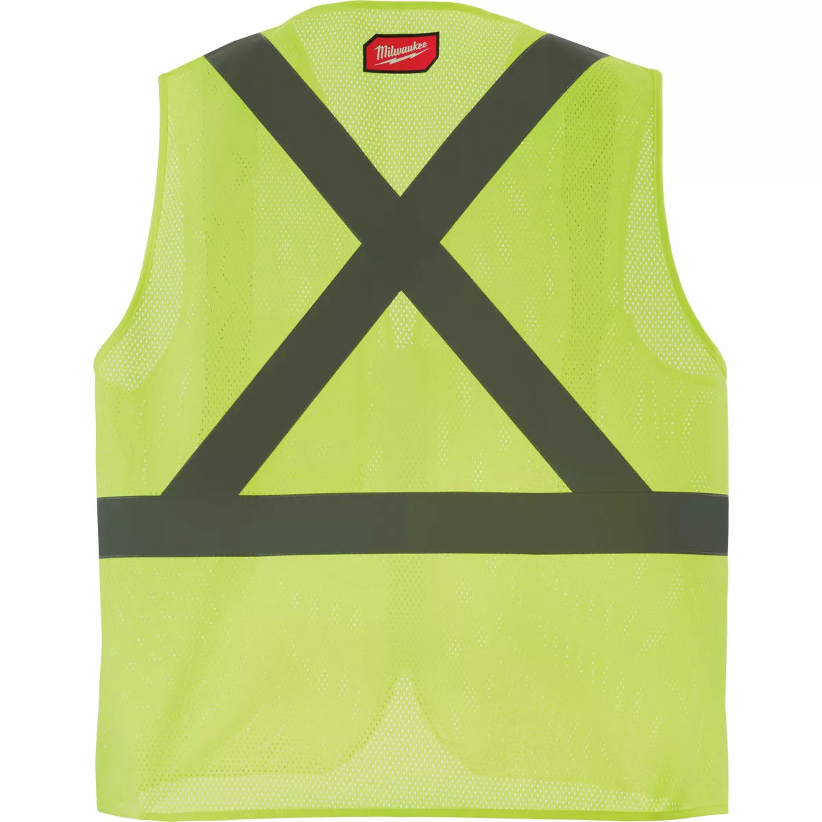 Milwaukee Class 2 High Visibility Yellow Mesh One Pocket Safety Vest, L/XL - photo 2
