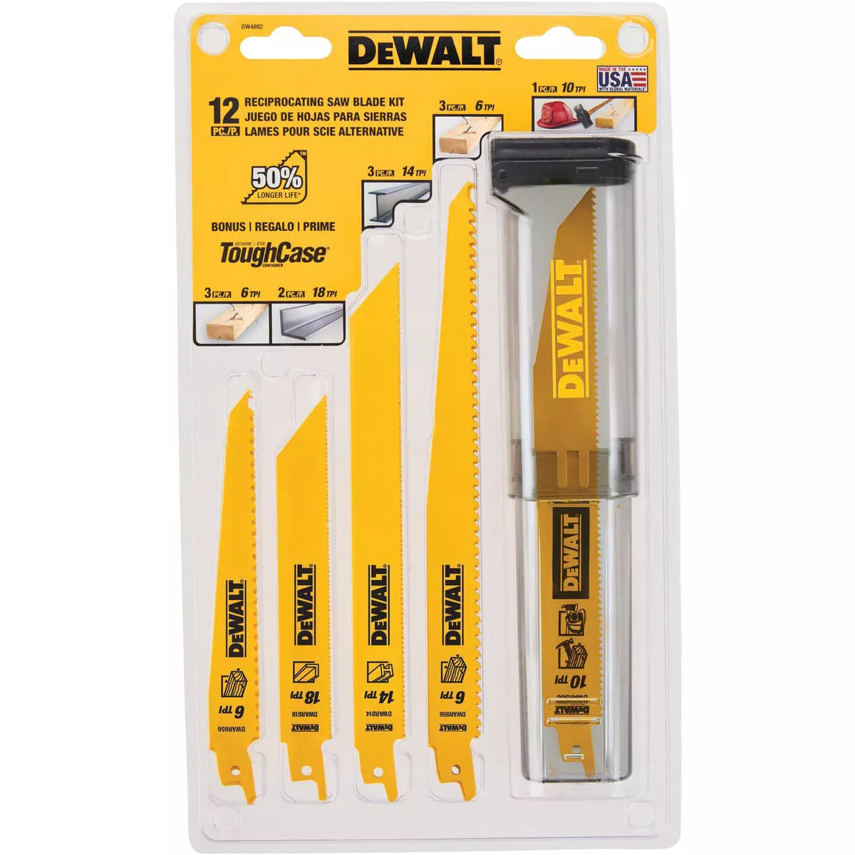 DEWALT 12-Piece Reciprocating Saw Blade Set - photo 2