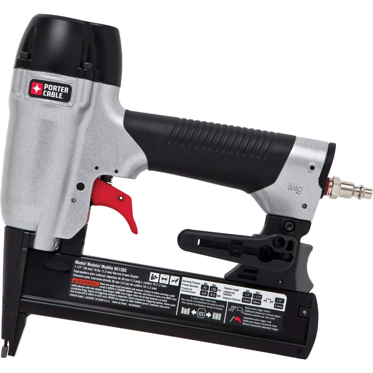Porter Cable 18-Gauge 1/4-In. Crown 1-1/2 In. Finish Stapler Kit - photo 4