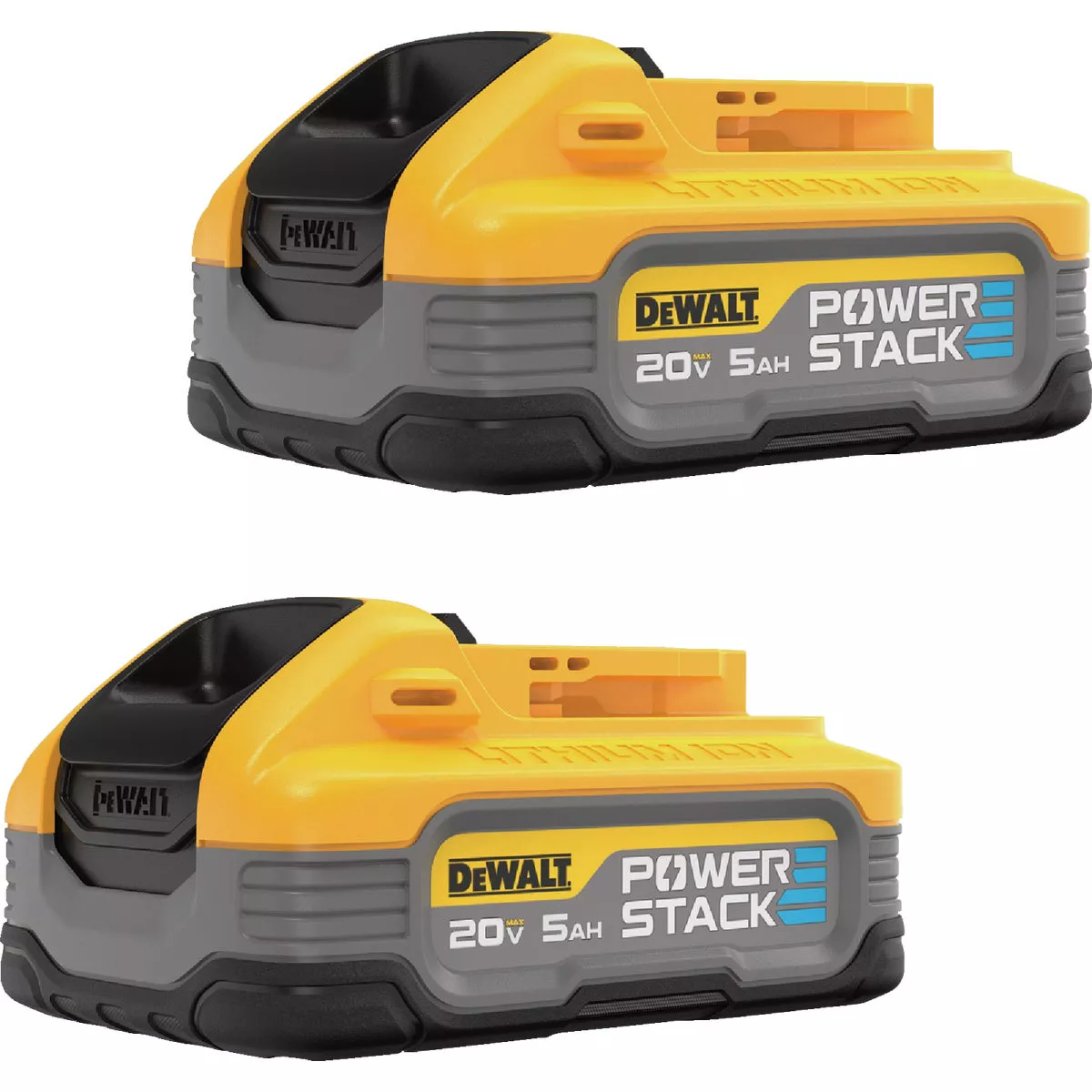 DEWALT POWERSTACK 20V MAX Lithium-Ion 5.0 Ah Battery Pack (2-Pack)
