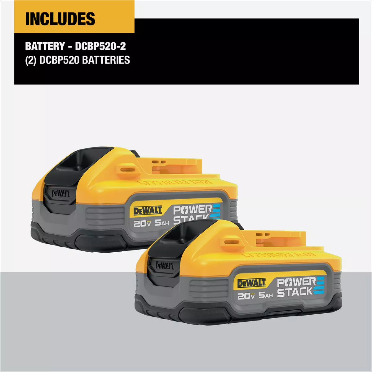 DEWALT POWERSTACK 20V MAX Lithium-Ion 5.0 Ah Battery Pack (2-Pack) - photo 4