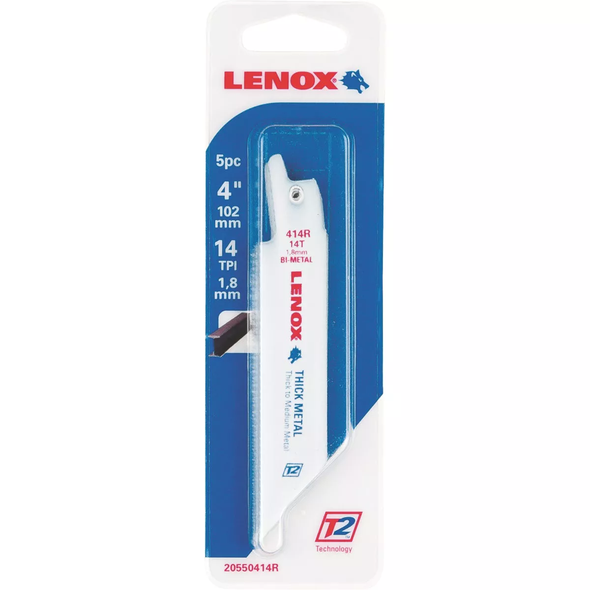 Lenox 4 In. 14 TPI Thick Metal Reciprocating Saw Blade (5-Pack)