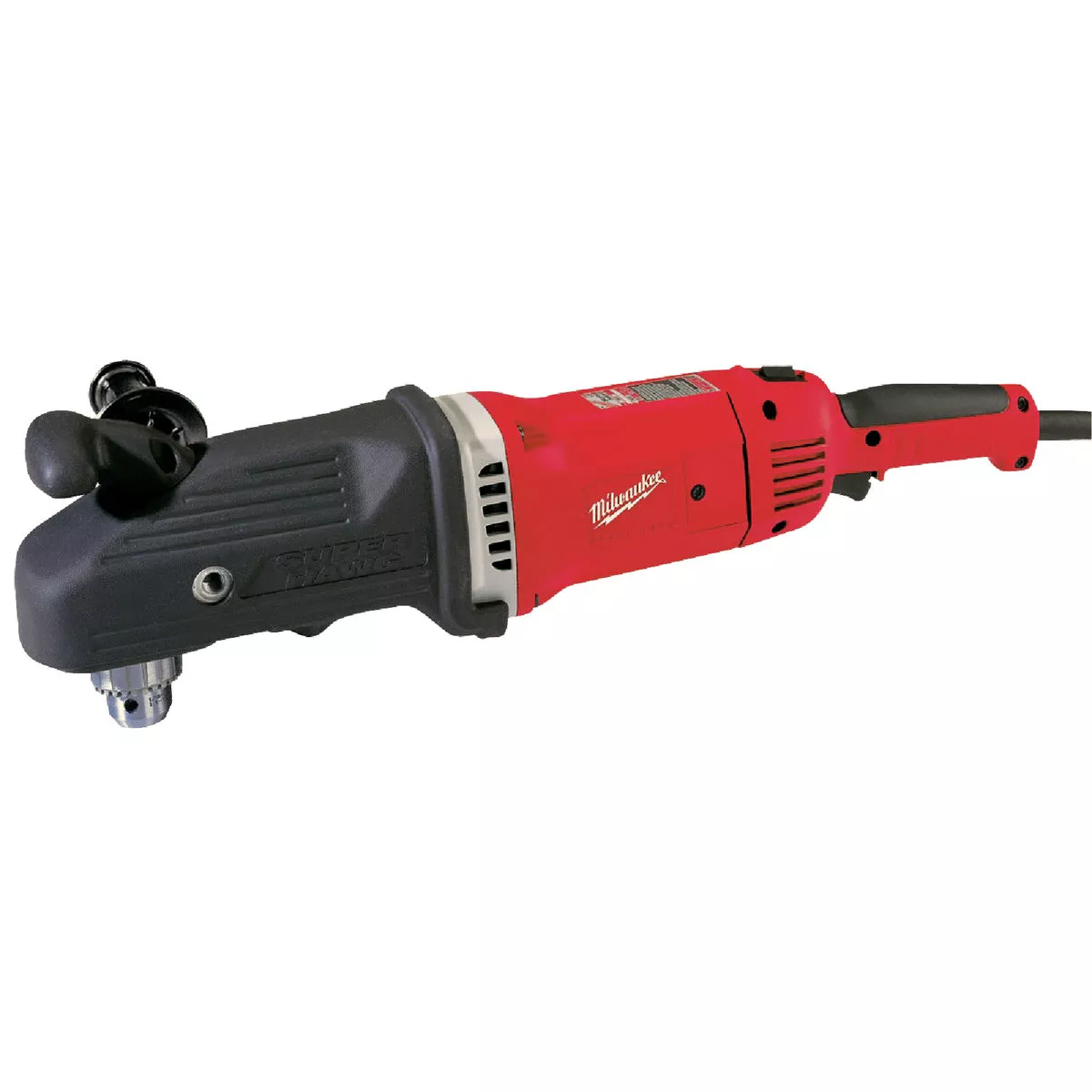 Milwaukee SUPER HAWG 1/2 In. 13-Amp Keyed Electric Angle Drill