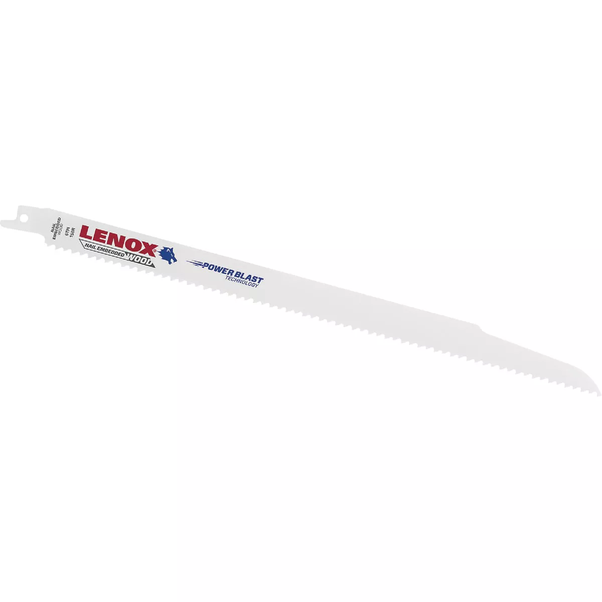 Lenox LUMBERWOLF 12 In. 6 TPI Nail-Embedded Wood Reciprocating Saw Blade