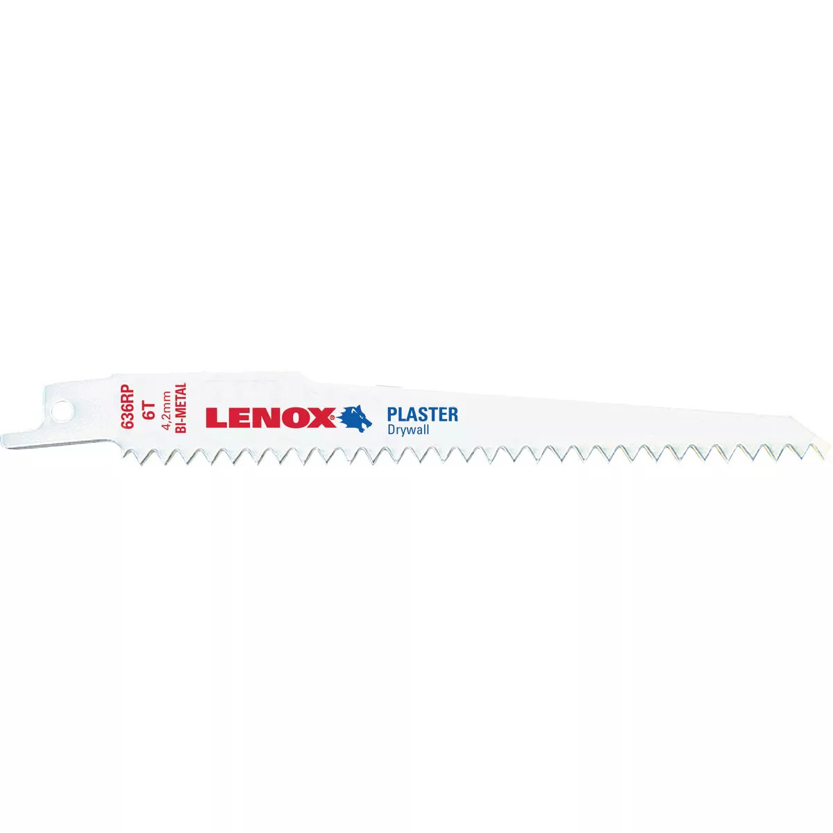 Lenox 6 In. 6 TPI Plaster Reciprocating Saw Blade