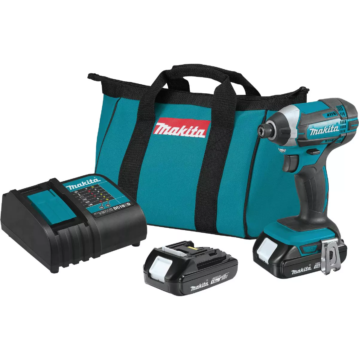 Makita 18-Volt Lithium-Ion 1/4 In. Hex Cordless Impact Driver Kit