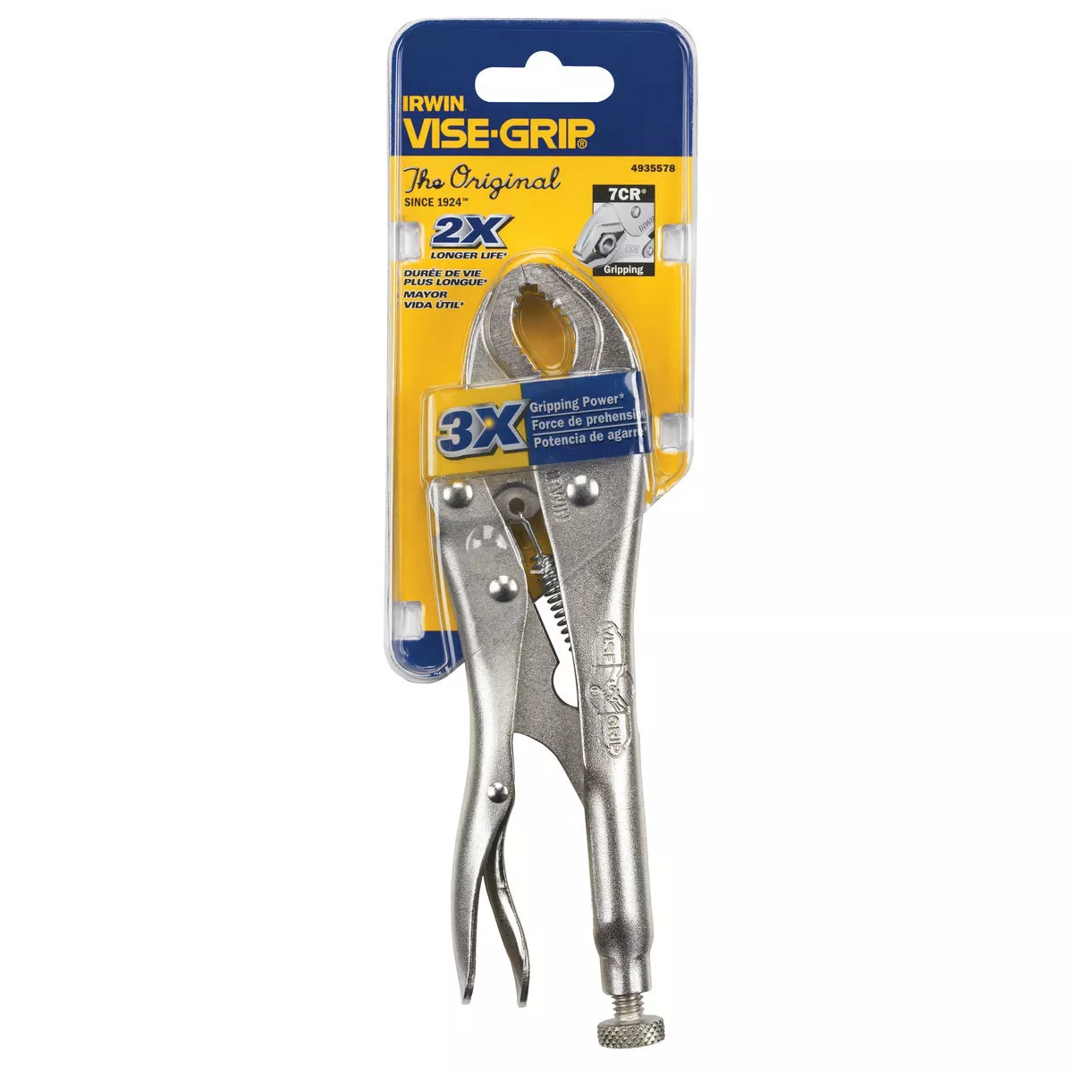 Irwin Vise-Grip The Original 7 In. Curved Jaw Locking Pliers - photo 2