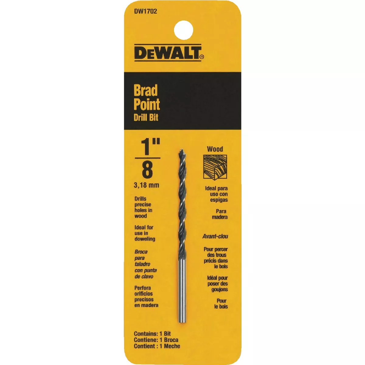 DEWALT 1/8 In. Brad Point Drill Bit - photo 2