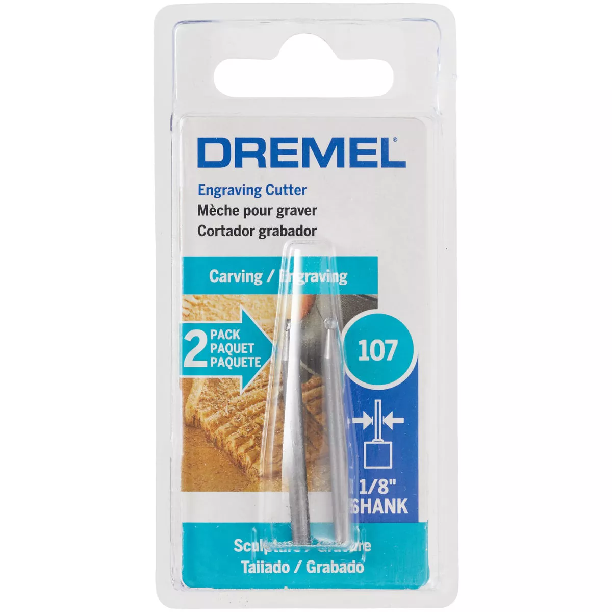 Dremel 3/32 In. Engraving Cutter, (2-Pack) - photo 2