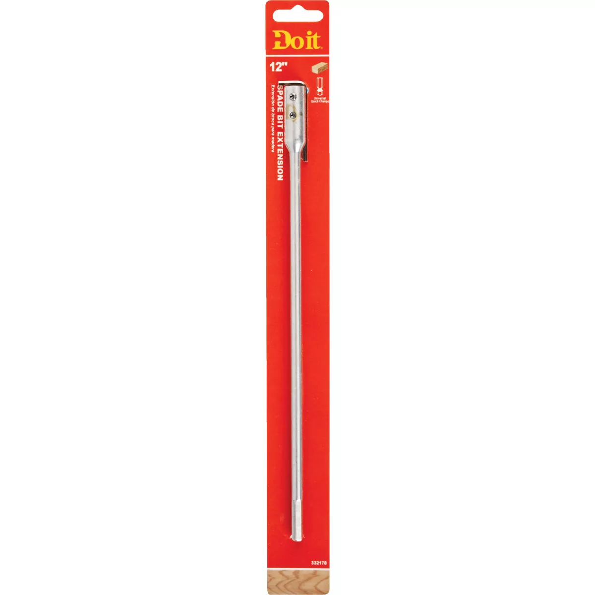 Do it 12 In. x 1/4 In. Spade Drill Bit Extension