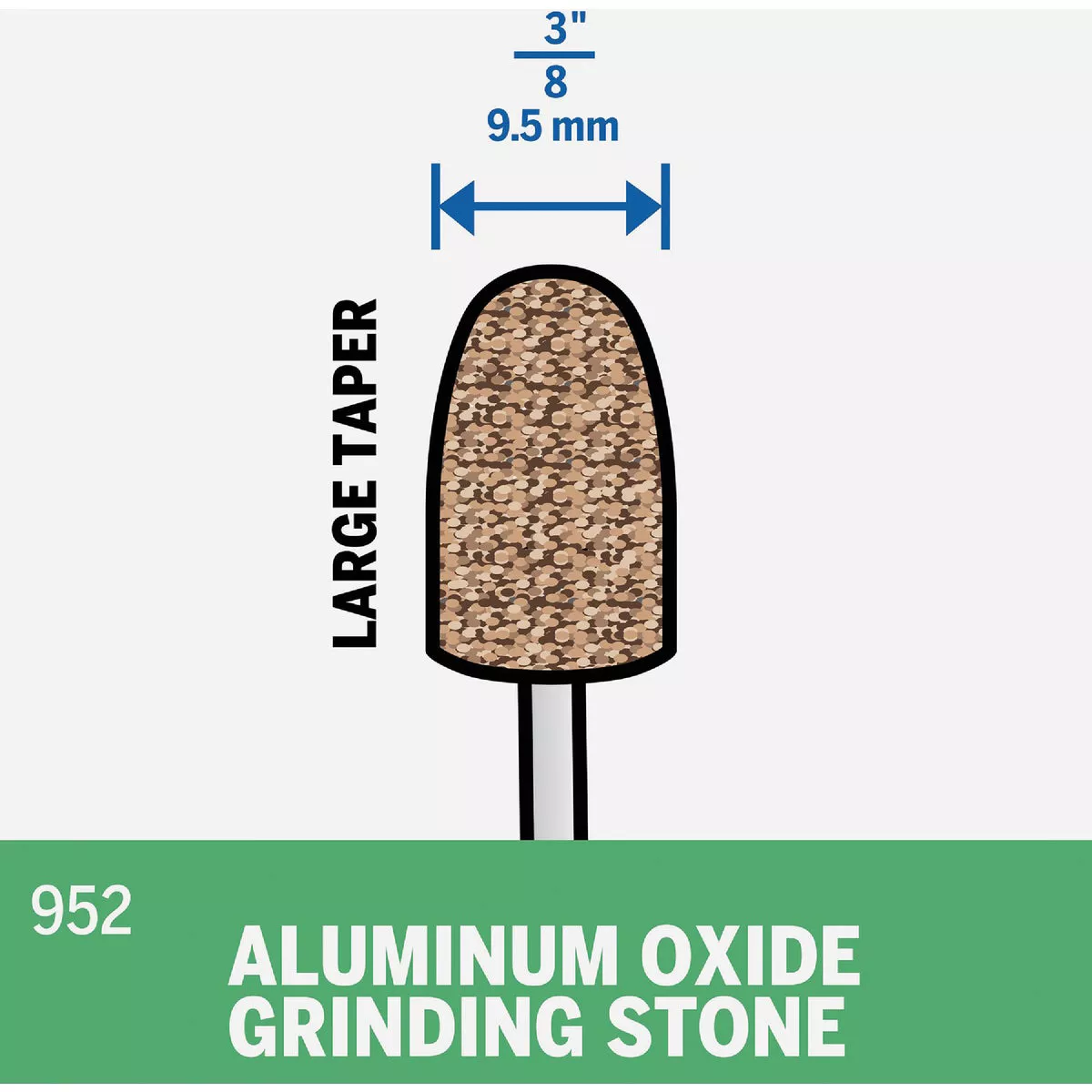 Dremel 3/8 In. Aluminum Oxide Grinding Stone - photo 5