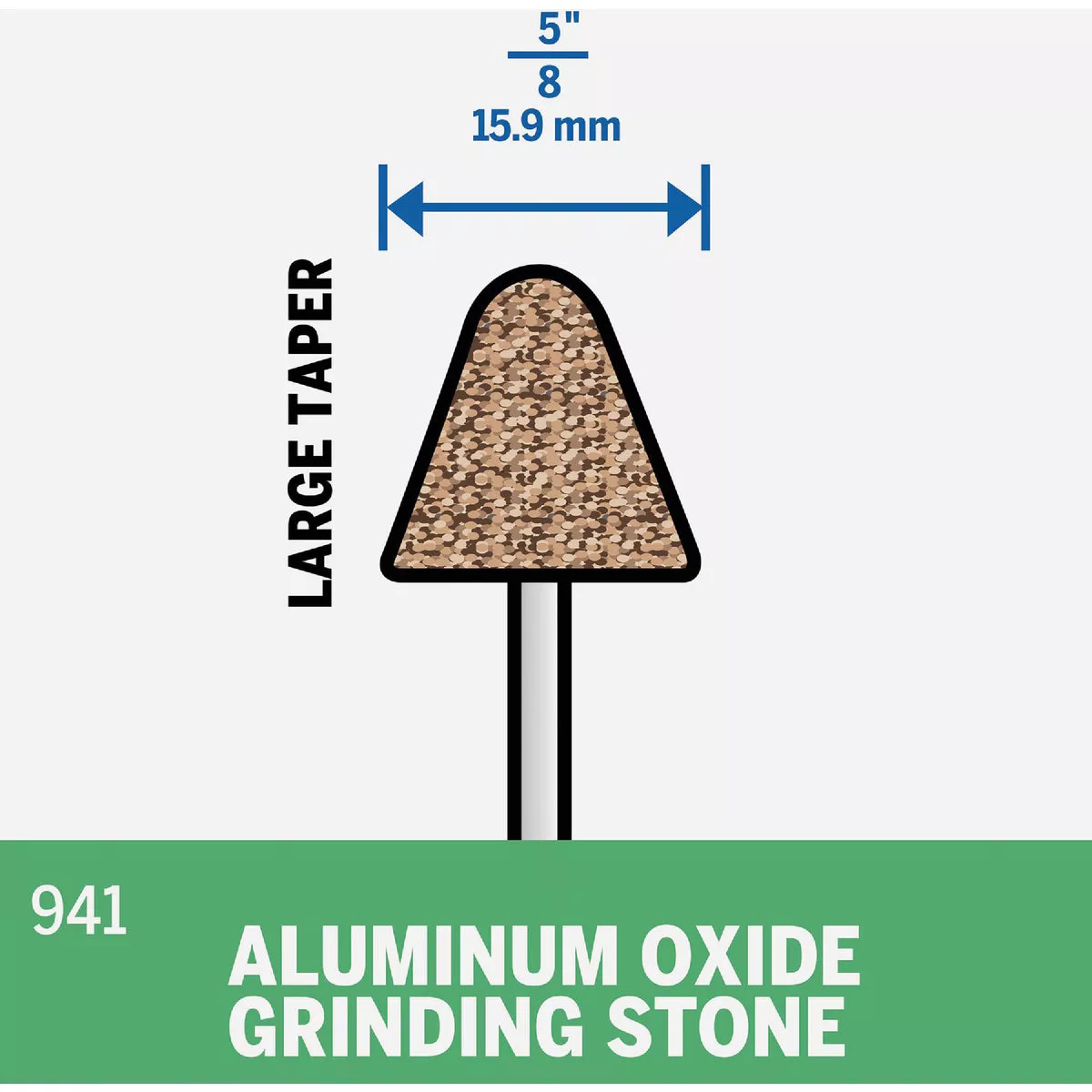 Dremel 5/8 In. Aluminum Oxide Grinding Stone - photo 2