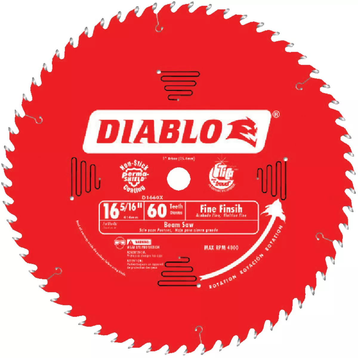 Diablo 16-5/16 In. 60-Tooth Fine Finish Circular Saw Blade