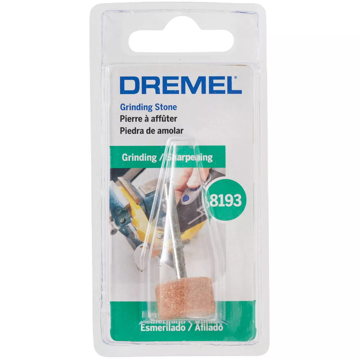 Dremel 5/8 In. 3/8 In. Aluminum Oxide Grinding Stone - photo 2