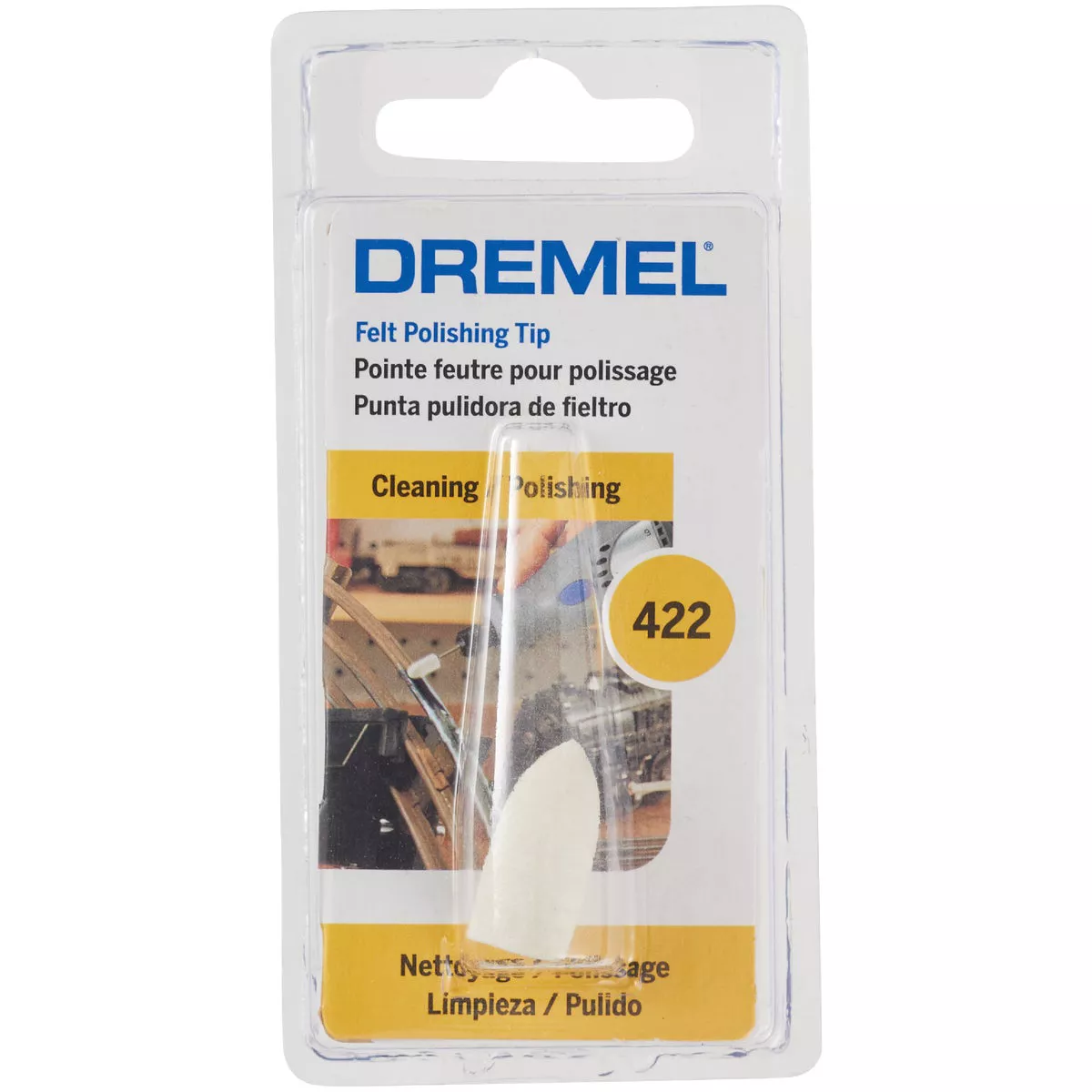 Emery 3/8 In. Felt Cone Polishing Wheel - photo 2