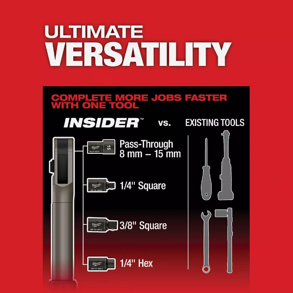 Milwaukee M12 FUEL INSIDER Brushless 1/4 In. to 3/8 In. Extended Reach Cordless Box Ratchet (Tool Only) - photo 8