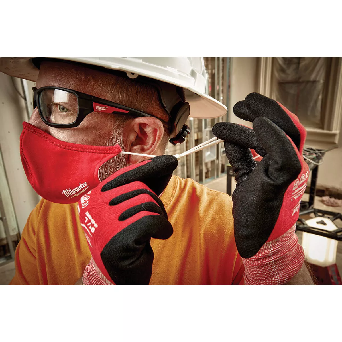 Milwaukee Red 2-Layer Washable Dust & Face Mask (3-Pack) - photo 2