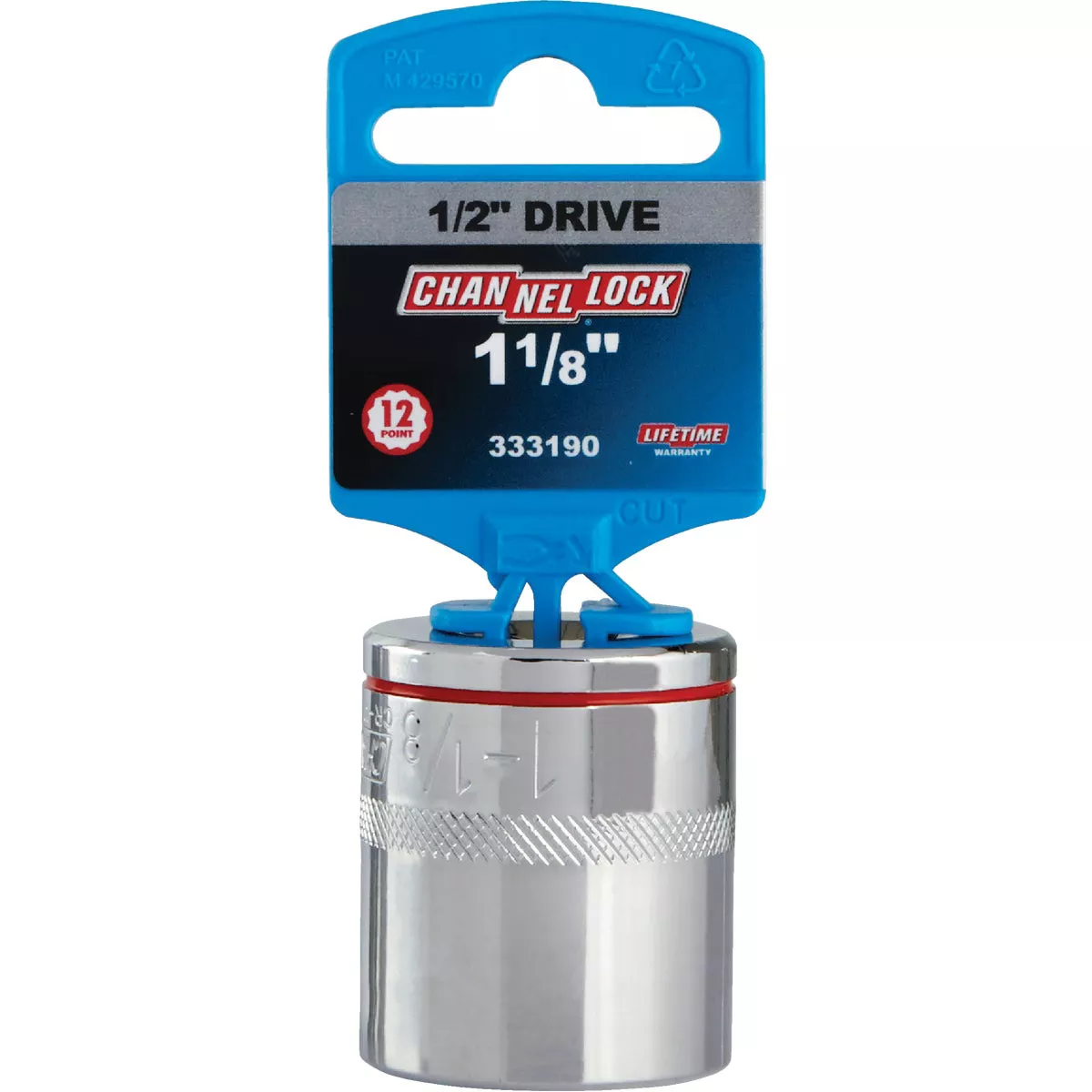 Channellock 1/2 In. Drive 1-1/8 In. 12-Point Shallow Standard Socket - photo 2