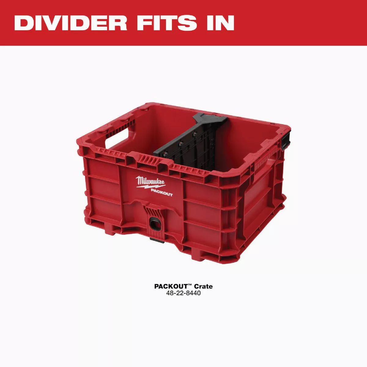 Milwaukee PACKOUT Crate Divider Organizer - photo 6