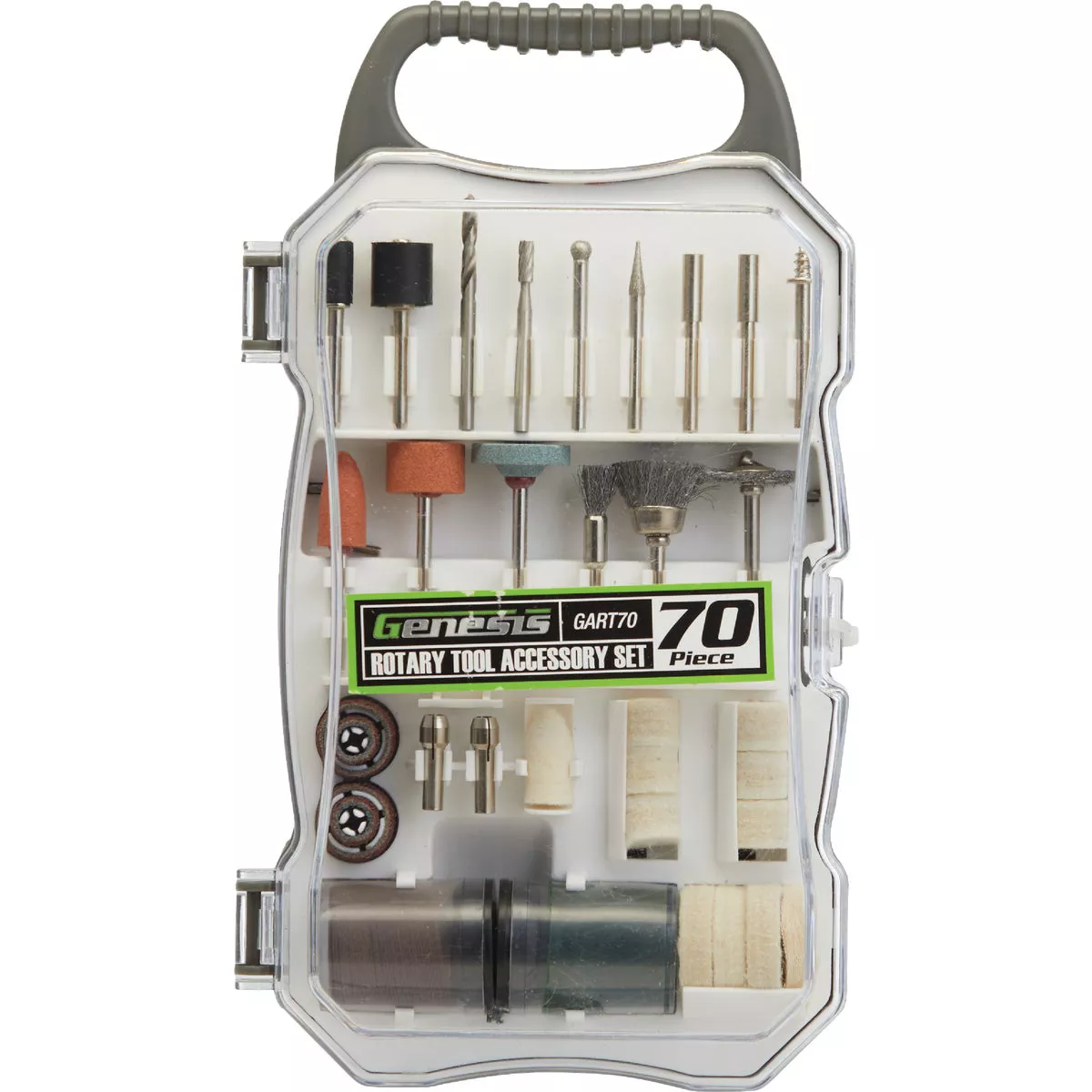 Genesis 70-Piece Rotary Tool Accessory Kit - photo 2